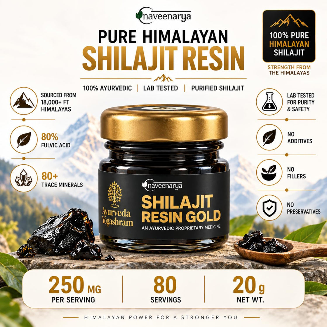 Shilajit Resin Gold